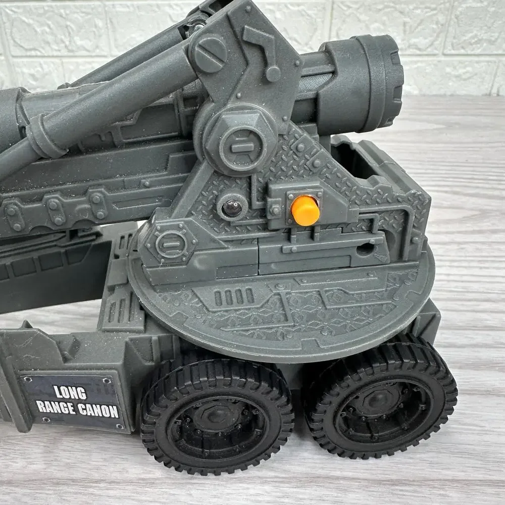Long Range Cannon Toy Plastic Military Vehicle Sound Action 11.5